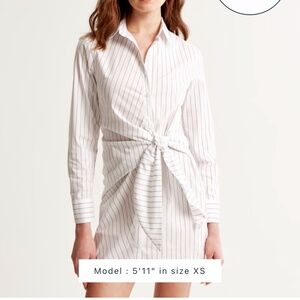 A&F Long Sleeve Wrap Dress